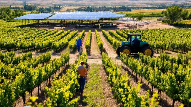 CSU Tests Solar Panels Over GJ Vineyards for Resilience