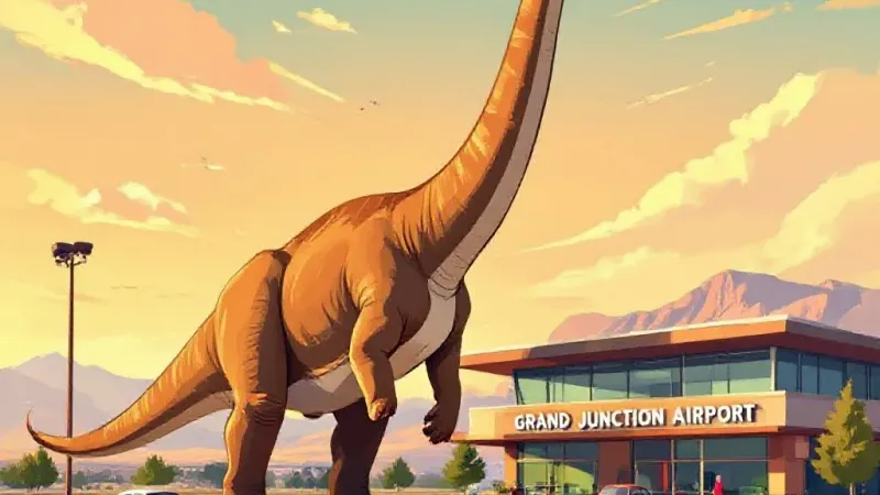 Polis Supports GJX Brachiosaurus Replica | Grand Junction