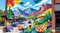 Grand Junction: Downtown Pizza Shop's Vibrant New Mural